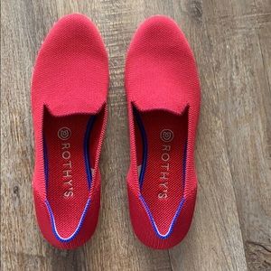 Rothy’s 8.5 Scooter Red Loafers - worn once!